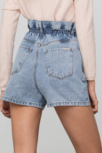 Load image into Gallery viewer, Super High Rise Elastic Waistband Denim Shorts