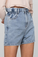 Load image into Gallery viewer, Super High Rise Elastic Waistband Denim Shorts