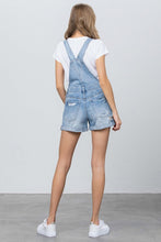 Load image into Gallery viewer, High Rise Roll Up Denim Overall Romper