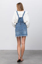 Load image into Gallery viewer, FRAYED DETAIL OVERALL SKIRT
