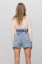 Load image into Gallery viewer, Super High Rise Elastic Waistband Denim Shorts
