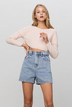 Load image into Gallery viewer, Super High Rise Elastic Waistband Denim Shorts