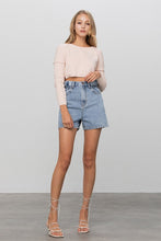 Load image into Gallery viewer, Super High Rise Elastic Waistband Denim Shorts