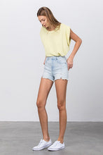 Load image into Gallery viewer, High Waist Denim Shorts