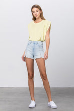 Load image into Gallery viewer, High Waist Denim Shorts