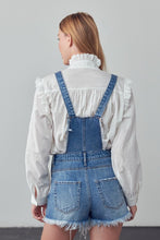 Load image into Gallery viewer, Frayed Overall Romper