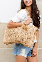 Load image into Gallery viewer, Lana | Straw Traveler Tote