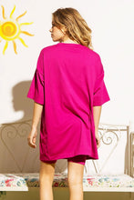 Load image into Gallery viewer, KNIT OVERSIZE TEE SHIRT AN SHORTS CASUAL BIKER SET