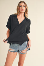 Load image into Gallery viewer, Jamy Collared Short Sleeve Top