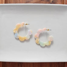 Load image into Gallery viewer, Flora Hoops - Pastel Rainbow