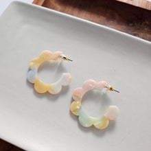 Load image into Gallery viewer, Flora Hoops - Pastel Rainbow