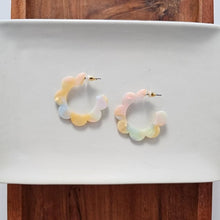 Load image into Gallery viewer, Flora Hoops - Pastel Rainbow