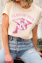 Load image into Gallery viewer, Coquette Class of 2024 Graphic T Shirts