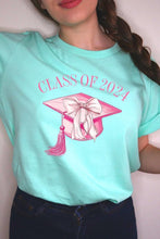 Load image into Gallery viewer, Coquette Class of 2024 Graphic T Shirts