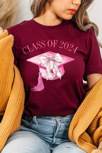 Load image into Gallery viewer, Coquette Class of 2024 Graphic T Shirts
