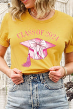 Load image into Gallery viewer, Coquette Class of 2024 Graphic T Shirts