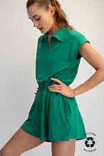 Load image into Gallery viewer, Emerald Green Romper