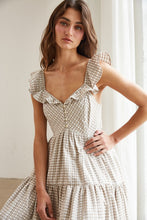 Load image into Gallery viewer, Honey Meadow Gingham Maxi Dress