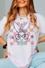 Load image into Gallery viewer, CHECKERED BUBBLE GUM BUNNY Graphic T-Shirt