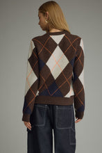 Load image into Gallery viewer, The Briarwood Argyle Knit Sweater