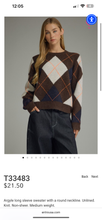Load image into Gallery viewer, The Briarwood Argyle Knit Sweater