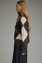 Load image into Gallery viewer, The Briarwood Argyle Knit Sweater