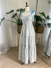 Load image into Gallery viewer, Blue Serenity Smocked Maxi Dress
