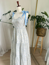 Load image into Gallery viewer, Blue Serenity Smocked Maxi Dress