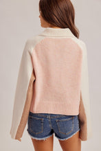 Load image into Gallery viewer, Rosalie Colorblock Half-Zip Sweater