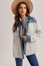 Load image into Gallery viewer, The Aspen Ridge Denim Trim Jacket