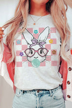 Load image into Gallery viewer, CHECKERED BUBBLE GUM BUNNY Graphic T-Shirt