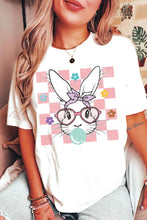 Load image into Gallery viewer, CHECKERED BUBBLE GUM BUNNY Graphic T-Shirt