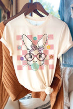 Load image into Gallery viewer, CHECKERED BUBBLE GUM BUNNY Graphic T-Shirt