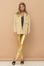 Load image into Gallery viewer, Cargo Pocket Front Sequin Tiger Utility Jacket