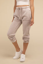 Load image into Gallery viewer, Acid Wash Fleece Sweatpants with Pockets
