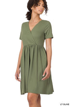 Load image into Gallery viewer, Buttery Soft Fabric Surplice Dress
