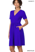 Load image into Gallery viewer, Buttery Soft Fabric Surplice Dress
