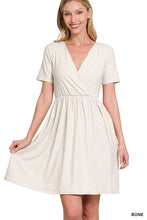 Load image into Gallery viewer, Buttery Soft Fabric Surplice Dress
