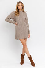 Load image into Gallery viewer, Turtle Neck Sweater Dress
