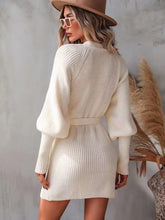 Load image into Gallery viewer, Wrap sweater dress
