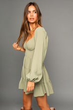 Load image into Gallery viewer, LONG SLEEVE OPEN BACK DRESS
