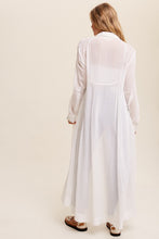 Load image into Gallery viewer, Long Button Down Shirt Maxi Dress
