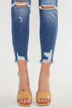 Load image into Gallery viewer, High Rise Fray Hem Ankle Skinny Jeans
