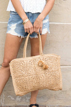 Load image into Gallery viewer, Lana | Straw Traveler Tote
