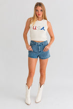 Load image into Gallery viewer, USA KNIT TANK TOP
