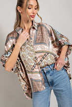 Load image into Gallery viewer, Printed Half Sleeve Blouse Top
