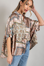 Load image into Gallery viewer, Printed Half Sleeve Blouse Top
