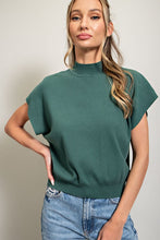 Load image into Gallery viewer, Mock Neck Short Sleeve Top

