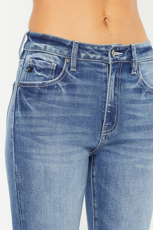 Glkaend American Flag High Waist Bootcut Jeans for Women,CX-007,Blue,5 at   Women's Jeans store