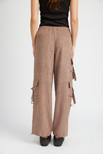 Load image into Gallery viewer, HIGH RISE STRAP TIE CARGO PANTS
